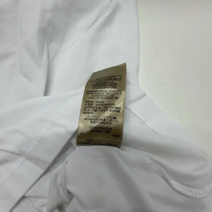 Burberry Burberry White Cotton Short Sleeve T-Shirt 0079 Size XXS / US 00 / IT 34 - 5 Thumbnail