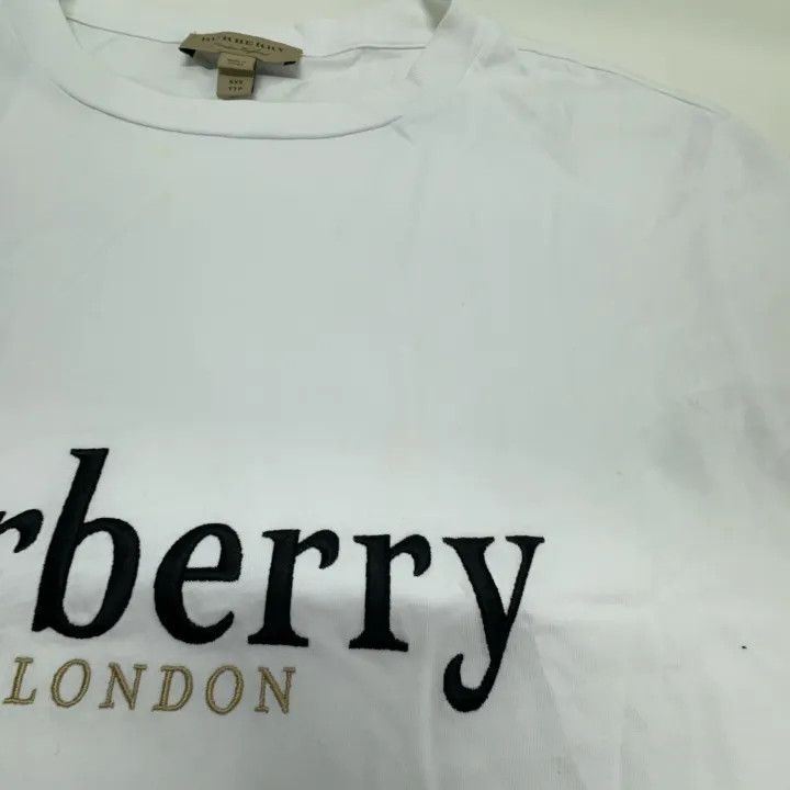 Burberry Burberry White Cotton Short Sleeve T-Shirt 0079 Size XXS / US 00 / IT 34 - 10 Thumbnail