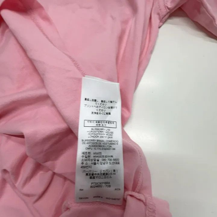 Burberry Burberry Pink Deer Print Short Sleeve T-shirt 0079 Size M / US 6-8 / IT 42-44 - 4 Thumbnail