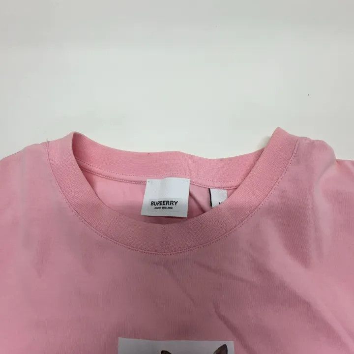 Burberry Burberry Pink Deer Print Short Sleeve T-shirt 0079 Size M / US 6-8 / IT 42-44 - 6 Thumbnail