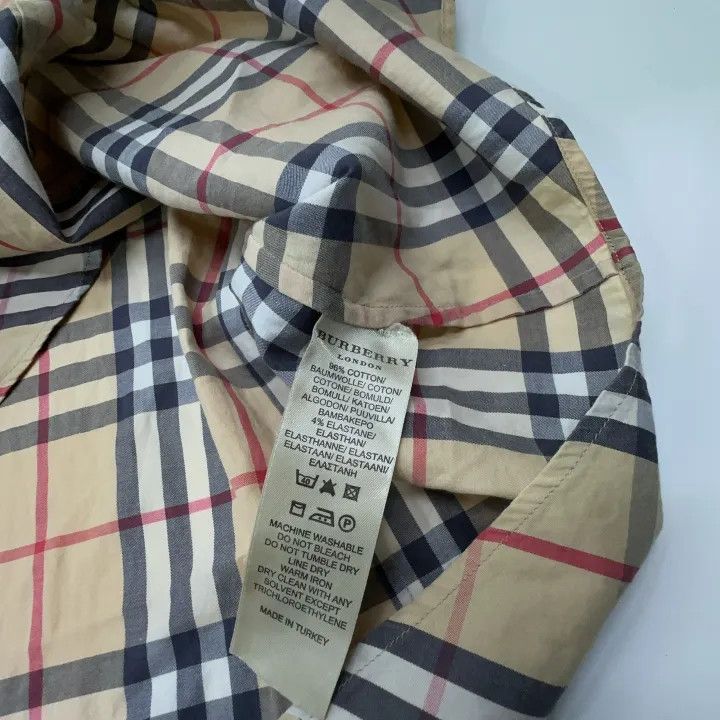 Burberry Burberry Classic Check Short Sleeve Shirt 0079 Size L / US 10 / IT 46 - 4 Thumbnail