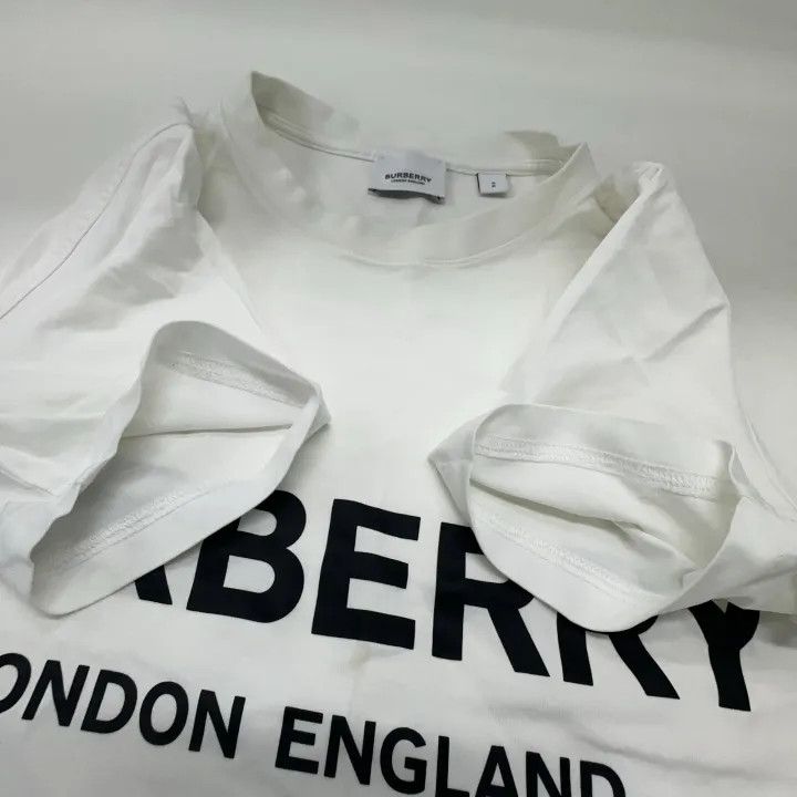 Burberry Burberry Logo Round Neck Short Sleeve T-shirt 0079 Size S / US 4 / IT 40 - 10 Thumbnail