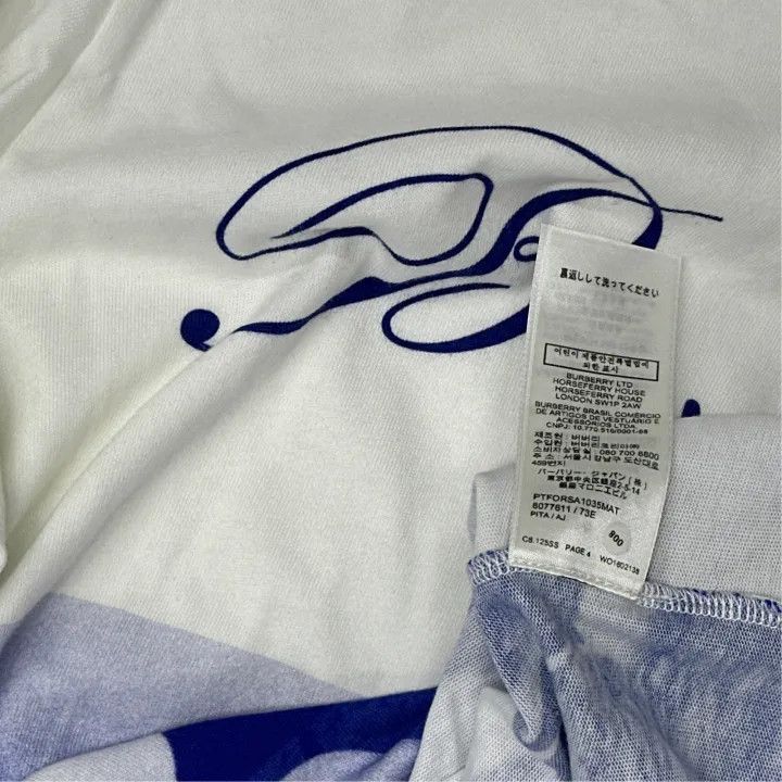 Burberry Burberry Casual Loose Fit Printed T-Shirt 0079 Size XS / US 0-2 / IT 36-38 - 3 Thumbnail