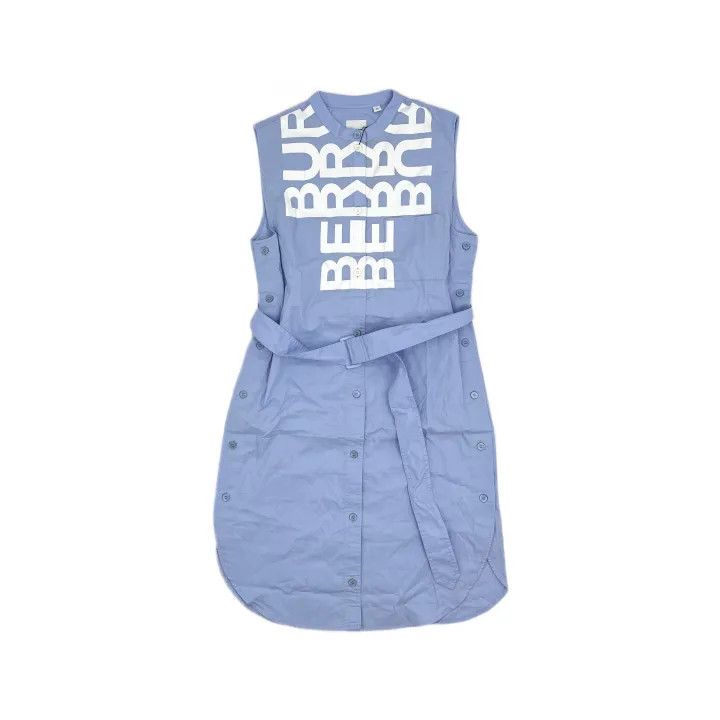 Burberry Burberry SS22 Sleeveless Shirt Dress in Light Blue 0079 Size M / US 6-8 / IT 42-44 - 2 Thumbnail