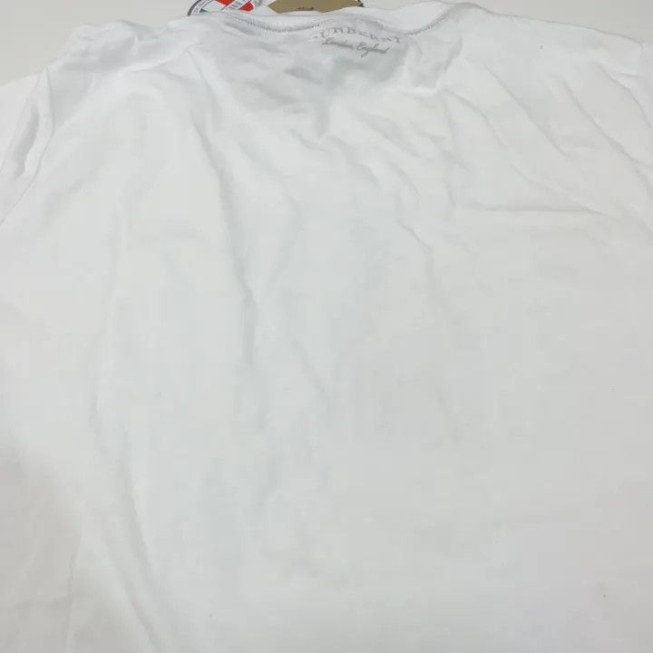 Burberry Burberry White Lace Short Sleeve T-Shirt 0079 Size L / US 10 / IT 46 - 13 Thumbnail