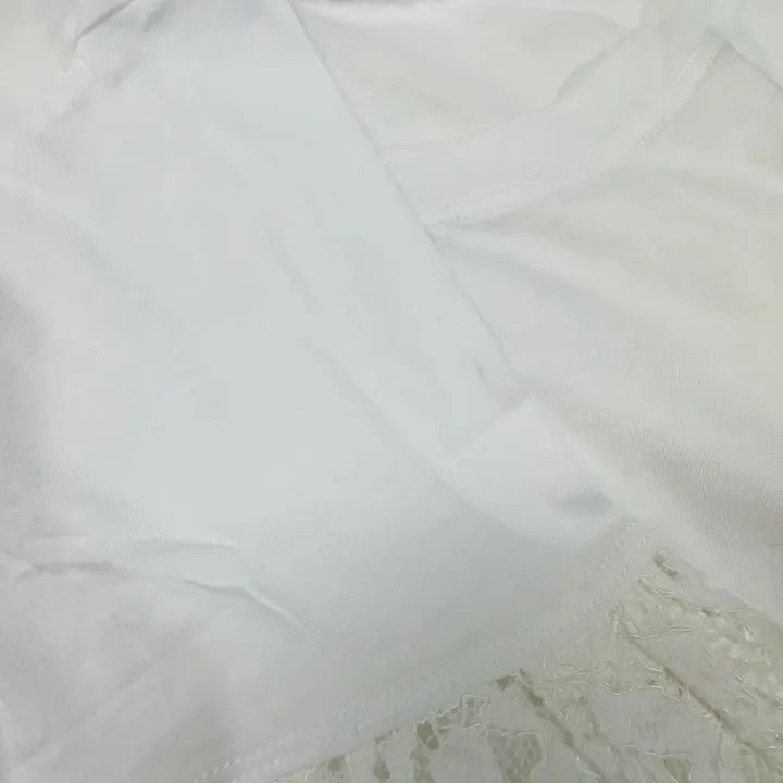 Burberry Burberry White Lace Short Sleeve T-Shirt 0079 Size L / US 10 / IT 46 - 15 Thumbnail