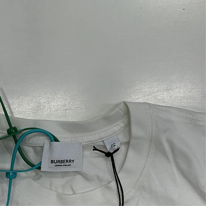 Burberry Burberry Logo Check Short Sleeve T-Shirt 0079 Size XS / US 0-2 / IT 36-38 - 2 Thumbnail