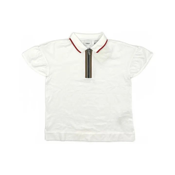 Burberry Burberry Classic Striped Half-Zip Polo Shirt 0079 Size L / US 10 / IT 46 - 2 Thumbnail