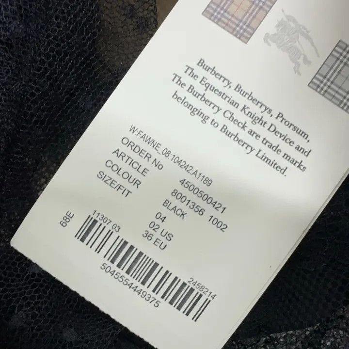 Burberry Burberry Lace Long Sleeve Dress 0079 Size S / US 4 / IT 40 - 4 Thumbnail