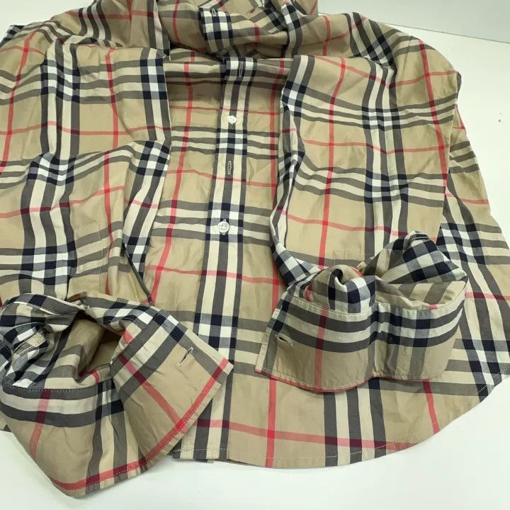 Burberry Burberry Casual Stylish Single Button Shirt 0079 Size L / US 10 / IT 46 - 9 Thumbnail