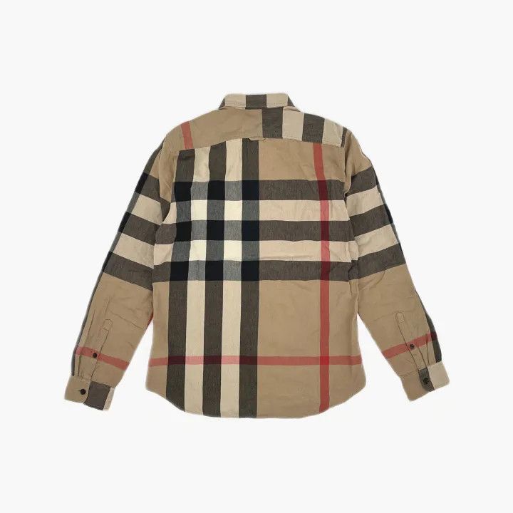 Burberry Burberry Check Regular Collar Shirt 0079 Size M / US 6-8 / IT 42-44 - 3 Thumbnail