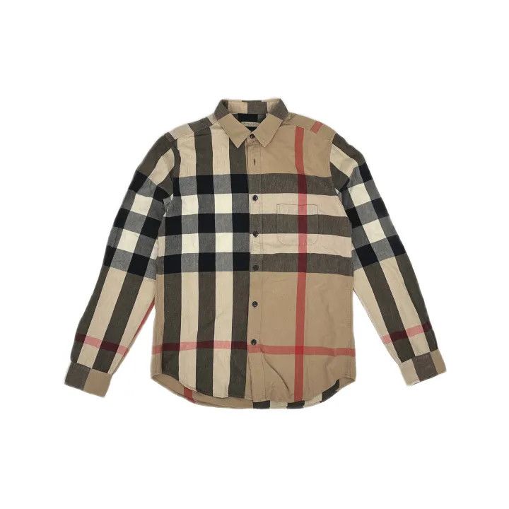 Burberry Burberry Check Regular Collar Shirt 0079 Size M / US 6-8 / IT 42-44 - 2 Thumbnail