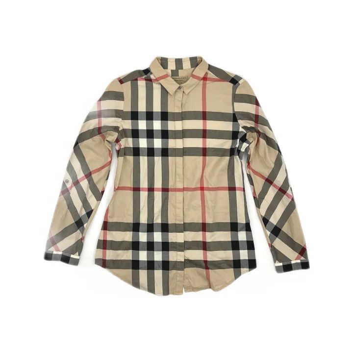 Burberry Burberry Checked Long Sleeve Shirt for Women 0079 Size M / US 6-8 / IT 42-44 - 2 Thumbnail
