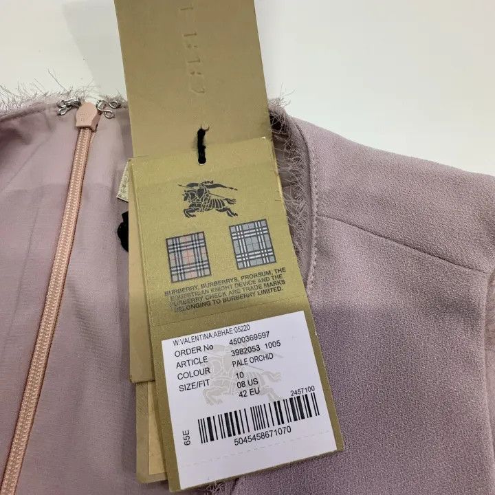 Burberry Burberry Pink Lace Trim Sleeveless Dress 0079 Size M / US 6-8 / IT 42-44 - 6 Thumbnail