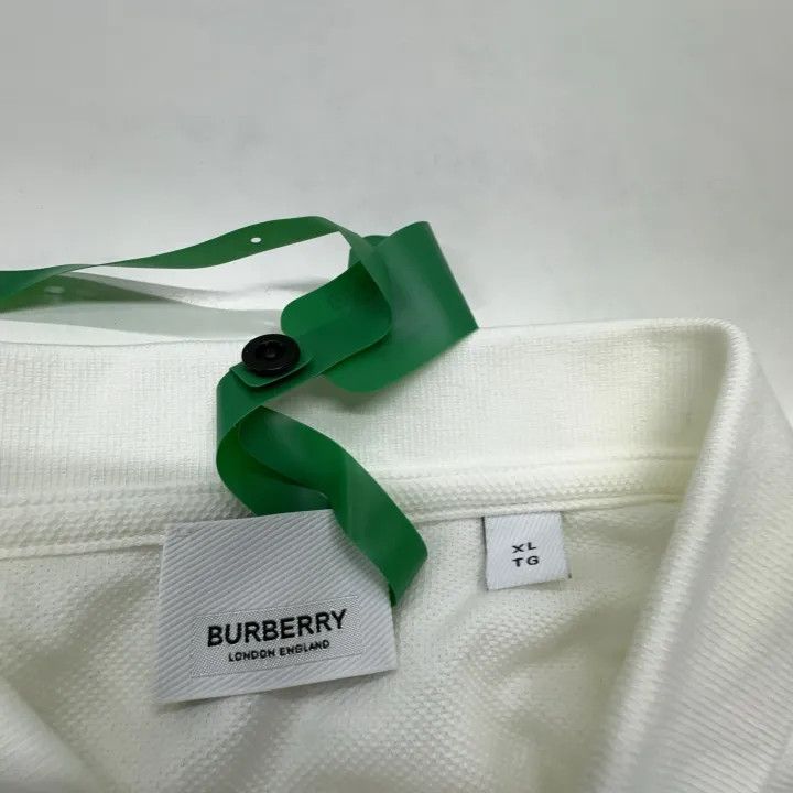 Burberry Burberry White Short Sleeve Polo Shirt 0079 Size XL / US 12-14 / IT 48-50 - 5 Thumbnail