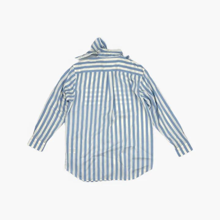 Burberry Burberry Striped Silk Long Sleeve Shirt 0079 Size S / US 4 / IT 40 - 3 Thumbnail