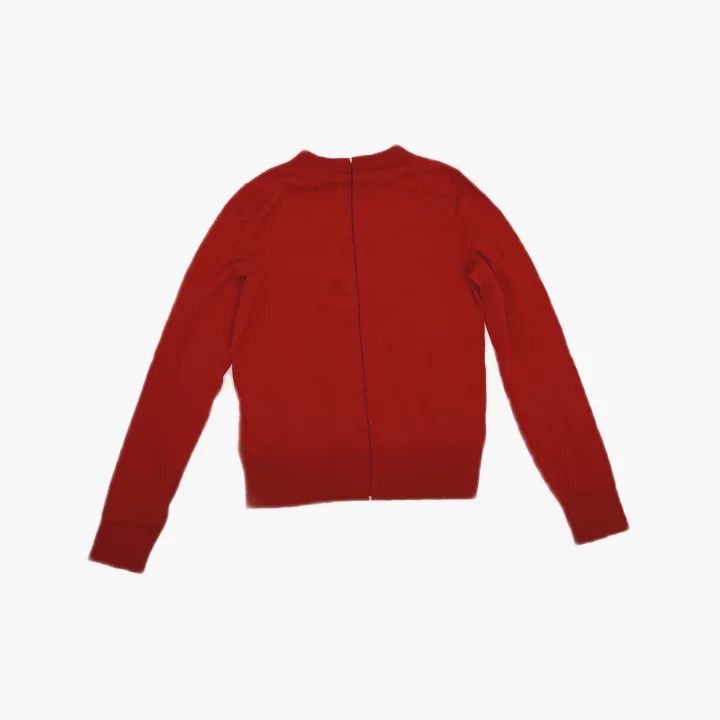 Burberry Burberry Red Long Sleeve Knit Sweater 0079 Size XXS / US 00 / IT 34 - 3 Thumbnail