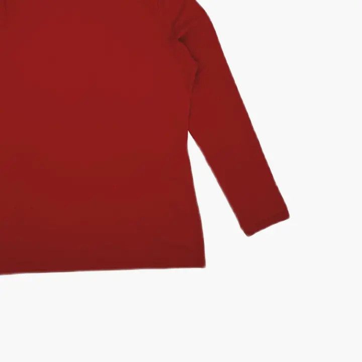 Burberry Burberry Red Long Sleeve Polo Shirt 0079 Size XL / US 12-14 / IT 48-50 - 6 Thumbnail