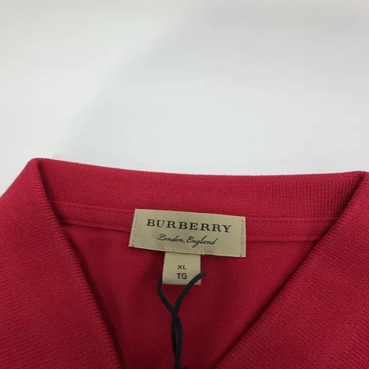 Burberry Burberry Red Long Sleeve Polo Shirt 0079 Size XL / US 12-14 / IT 48-50 - 12 Thumbnail