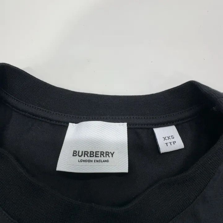 Burberry Burberry Black Graphic Print Short Sleeve T-shirt 0079 Size XXS / US 00 / IT 34 - 4 Thumbnail