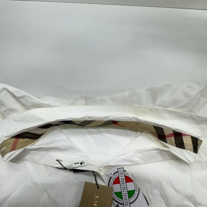Burberry Burberry White Long Sleeve Button-Up Shirt 0079 Size M / US 6-8 / IT 42-44 - 13 Thumbnail