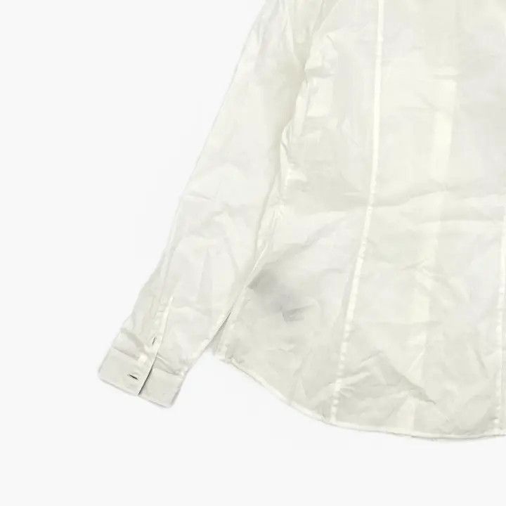 Burberry Burberry White Long Sleeve Button-Up Shirt 0079 Size M / US 6-8 / IT 42-44 - 5 Thumbnail