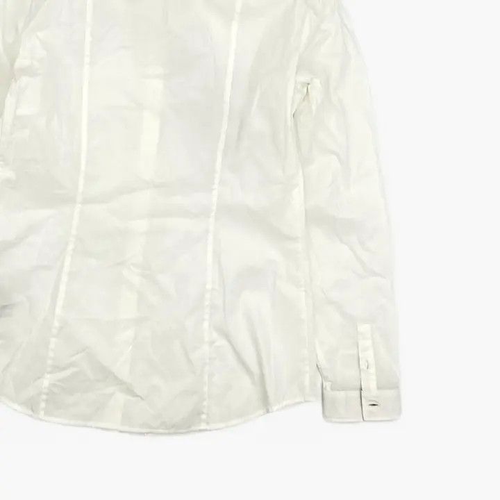 Burberry Burberry White Long Sleeve Button-Up Shirt 0079 Size M / US 6-8 / IT 42-44 - 6 Thumbnail