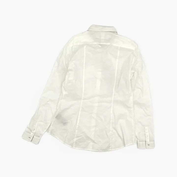Burberry Burberry White Long Sleeve Button-Up Shirt 0079 Size M / US 6-8 / IT 42-44 - 3 Thumbnail