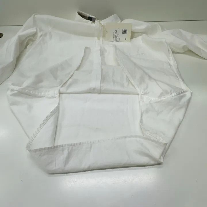 Burberry Burberry White Long Sleeve Button-Up Shirt 0079 Size M / US 6-8 / IT 42-44 - 8 Thumbnail