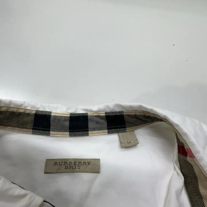 Burberry Burberry White Long Sleeve Button-Up Shirt 0079 Size M / US 6-8 / IT 42-44 - 5 Thumbnail