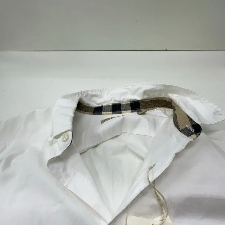 Burberry Burberry White Long Sleeve Button-Up Shirt 0079 Size M / US 6-8 / IT 42-44 - 6 Thumbnail