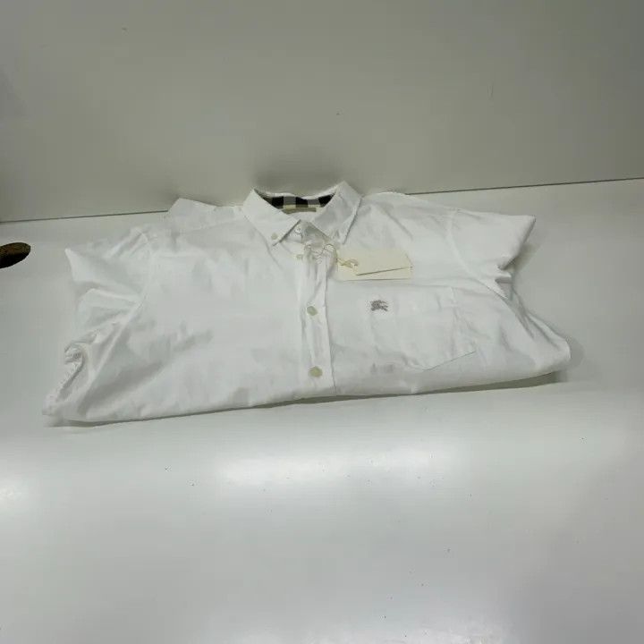 Burberry Burberry White Long Sleeve Button-Up Shirt 0079 Size M / US 6-8 / IT 42-44 - 11 Thumbnail