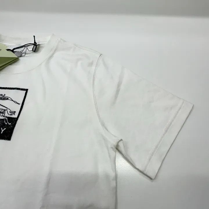 Burberry Burberry Logo Print Round Neck Short Sleeve T-Shirt 0079 Size XS / US 0-2 / IT 36-38 - 9 Thumbnail