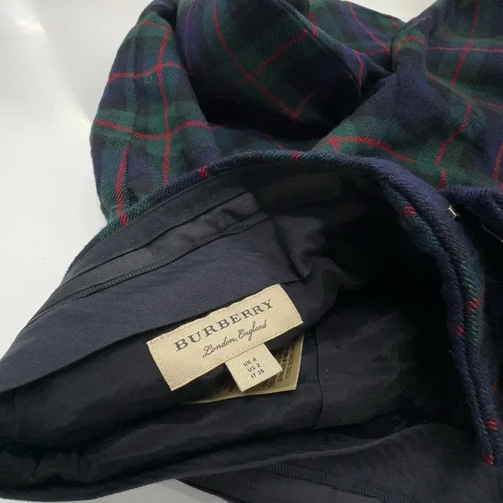 Burberry Burberry Navy Check Casual Pants for Women 0079 Size 23" - 4 Thumbnail