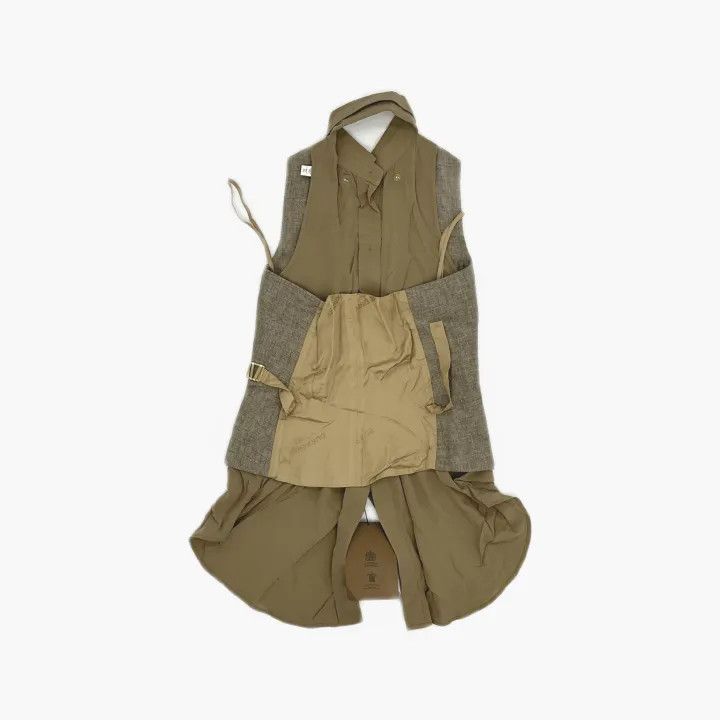 Burberry Burberry Brown Sleeveless Double-Breasted Shirt 0079 Size S / US 4 / IT 40 - 3 Thumbnail