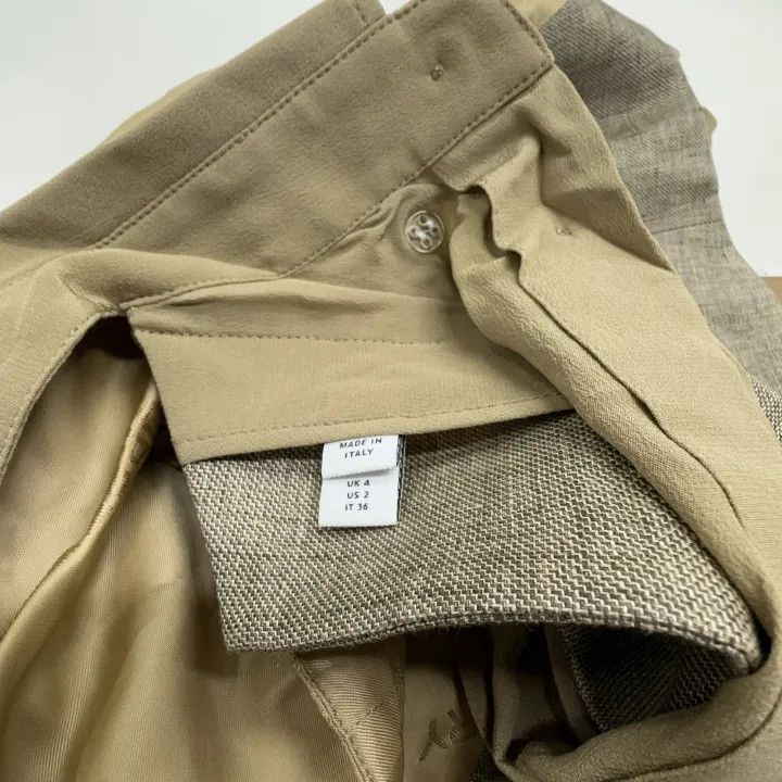 Burberry Burberry Brown Sleeveless Double-Breasted Shirt 0079 Size S / US 4 / IT 40 - 6 Thumbnail