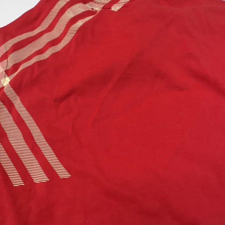 Burberry Burberry Red Checked Print Short Sleeve T-Shirt 0079 Size XS / US 0-2 / IT 36-38 - 4 Thumbnail