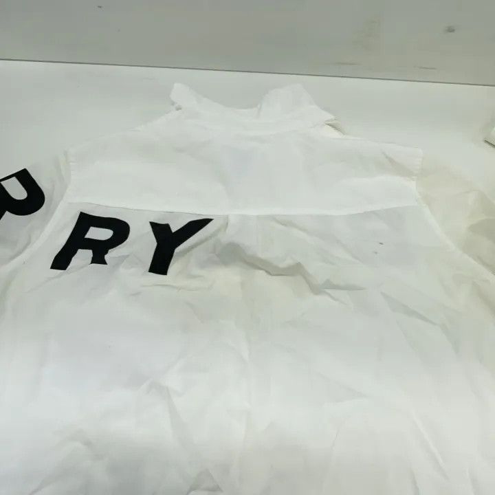 Burberry Burberry Cotton Lettered Long Sleeve Dress 0079 Size XS / US 0-2 / IT 36-38 - 10 Thumbnail