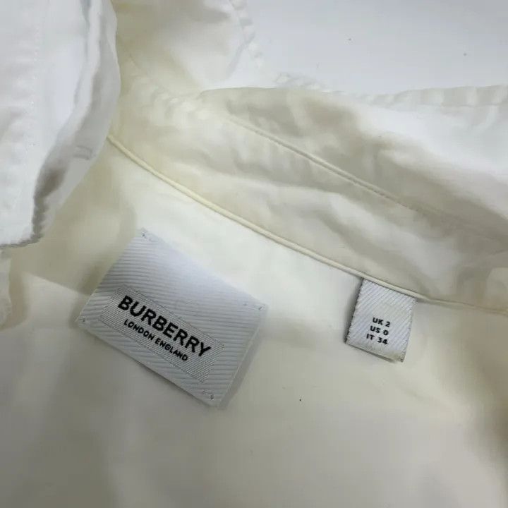 Burberry Burberry Cotton Lettered Long Sleeve Dress 0079 Size XS / US 0-2 / IT 36-38 - 4 Thumbnail