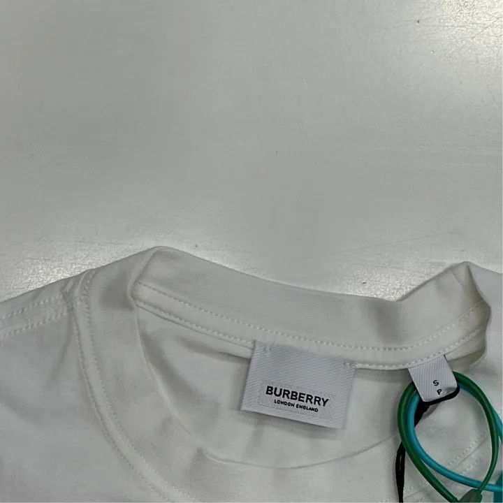 Burberry Burberry Logo Check Print Short Sleeve T-Shirt 0079 Size S / US 4 / IT 40 - 2 Thumbnail