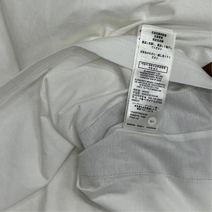 Burberry Burberry Logo Check Print Short Sleeve T-Shirt 0079 Size S / US 4 / IT 40 - 4 Thumbnail