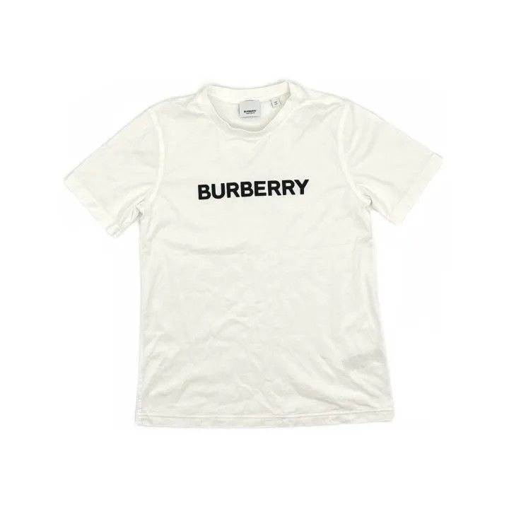 Burberry Burberry White Cotton Logo Print T-Shirt 0079 Size XS / US 0-2 / IT 36-38 - 2 Thumbnail