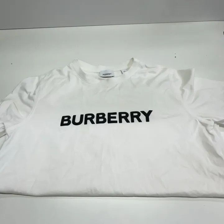 Burberry Burberry White Cotton Logo Print T-Shirt 0079 Size XS / US 0-2 / IT 36-38 - 6 Thumbnail