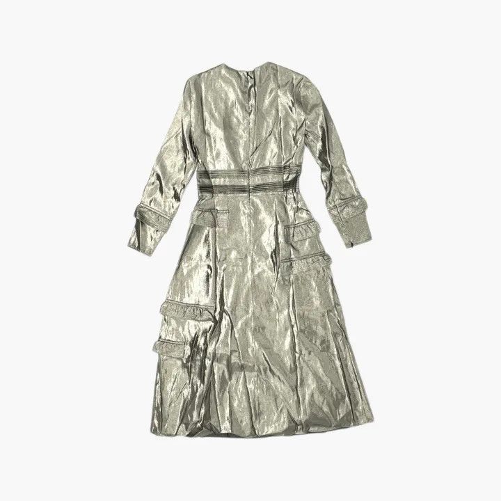 Burberry Silver Long Sleeve Dress for Women 0079 Womenswear