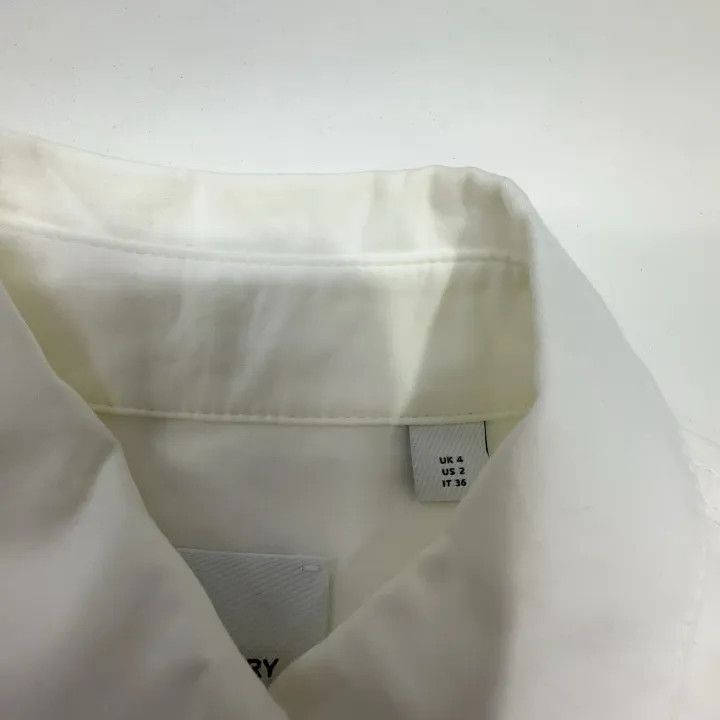 Burberry Burberry FW22 White Button-Down Long Sleeve Shirt 0079 Size S / US 4 / IT 40 - 4 Thumbnail