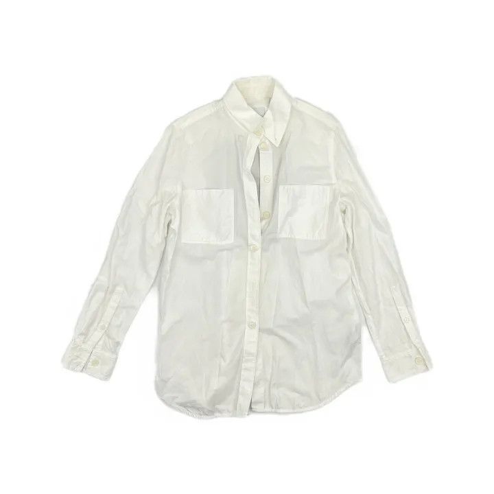 Burberry Burberry FW22 White Button-Down Long Sleeve Shirt 0079 Size S / US 4 / IT 40 - 2 Thumbnail
