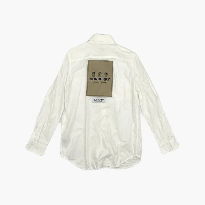 Burberry Burberry FW22 White Button-Down Long Sleeve Shirt 0079 Size S / US 4 / IT 40 - 3 Thumbnail