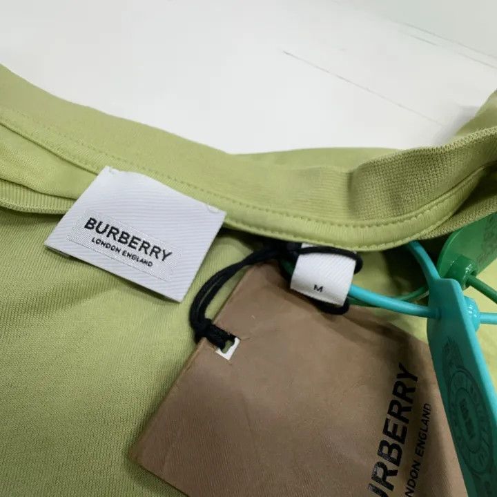 Burberry Green Logo Embroidered T-Shirt 0079