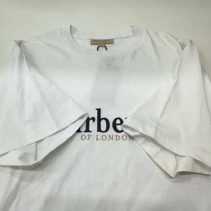 Burberry Burberry Logo Embroidered Short Sleeve T-Shirt 0079 Size L / US 10 / IT 46 - 9 Thumbnail