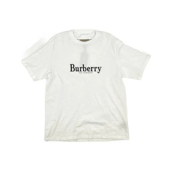 Burberry Burberry Logo Embroidered Short Sleeve T-Shirt 0079 Size L / US 10 / IT 46 - 2 Thumbnail